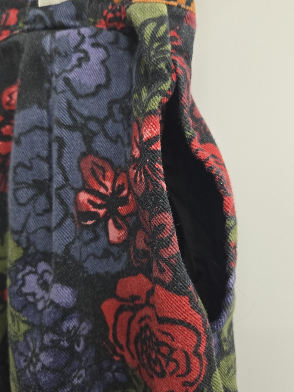 Lucy & Yak Pants Addison Rose Floral Print Denim - Picture 12 of 15